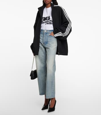 جينز بأرجل واسعة وخصر عالي | Balenciaga
