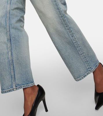 جينز بأرجل واسعة وخصر عالي | Balenciaga