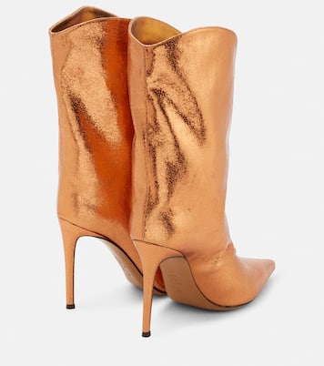 Metallic leather ankle boots | Alexandre Vauthier