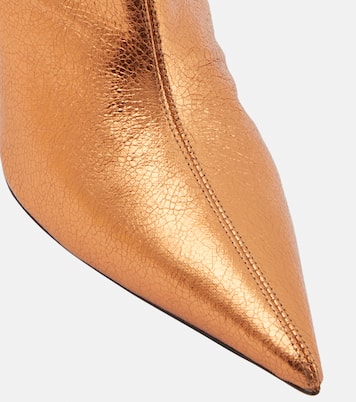 Metallic leather ankle boots | Alexandre Vauthier