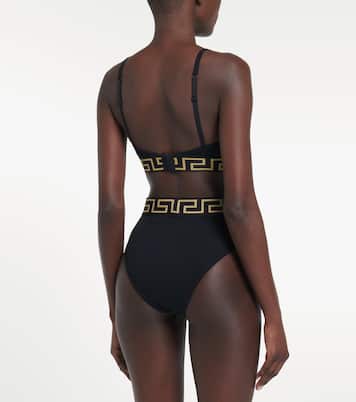 Bralette Greca Border in cotone | Versace