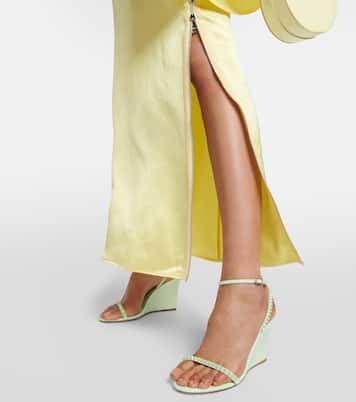 Sandali con zeppa So Me 85 in pelle | Christian Louboutin