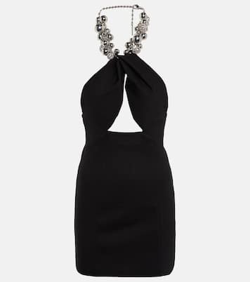Embellished ponte jersey minidress | Area