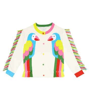 Cárdigan de algodón con flecos | Stella McCartney Kids