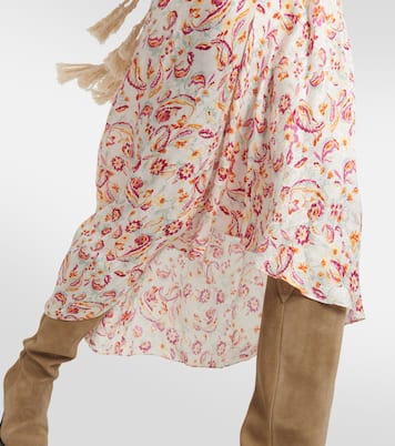 Albini printed silk-blend midi dress | Isabel Marant