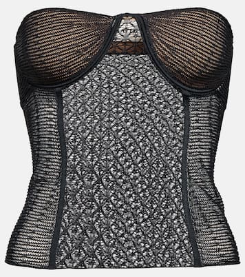 Bustier Lori in maglia di pizzo | Khaite