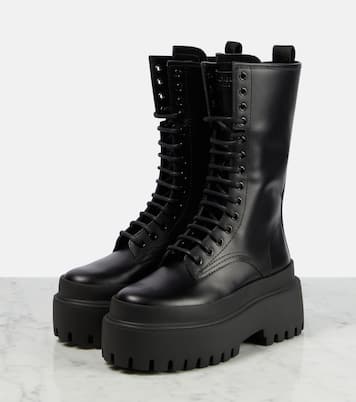 Botas con plataforma de piel | Dolce&Gabbana