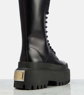 Botas con plataforma de piel | Dolce&Gabbana