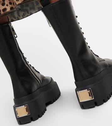 Botas con plataforma de piel | Dolce&Gabbana