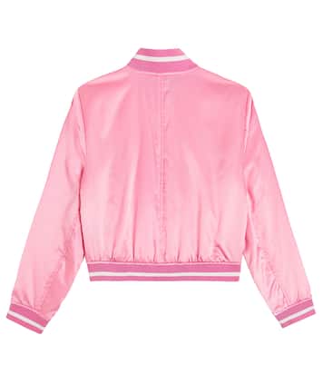 Bomber de satén con logo | Amiri Kids