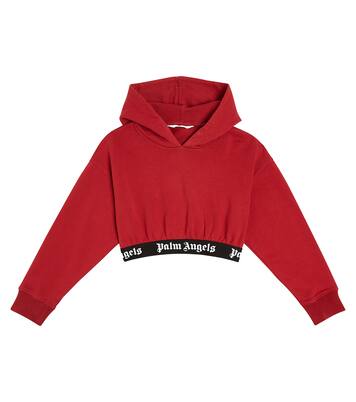 Cropped-Hoodie aus Baumwoll-Jersey | Palm Angels Kids