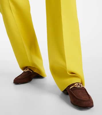 Mocassins VLogo Gate en daim | Valentino Garavani