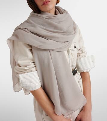 Bufanda Meandro de crespón de seda | Max Mara