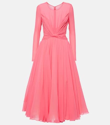 Vestido midi de georgette de seda | Giambattista Valli