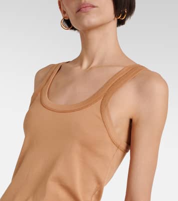 Ribbed-knit cotton jersey tank top | Lemaire
