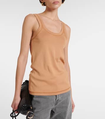 Ribbed-knit cotton jersey tank top | Lemaire