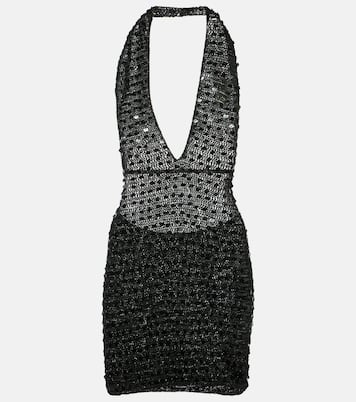 Sequined halterneck minidress | Aya Muse