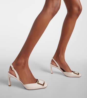 Slingback-Pumps Trompette aus Lackleder | Roger Vivier