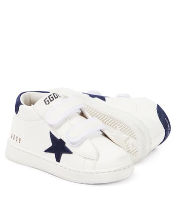 Bébé – Baskets June en cuir et daim | Golden Goose Kids