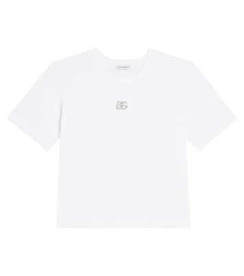 Camiseta DG de jersey de algodón | Dolce&Gabbana Kids