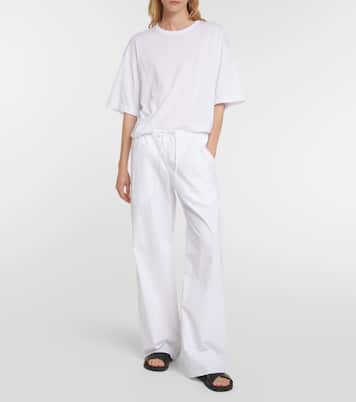 Weite Mid-Rise-Hose Jugi aus Baumwolle | The Row