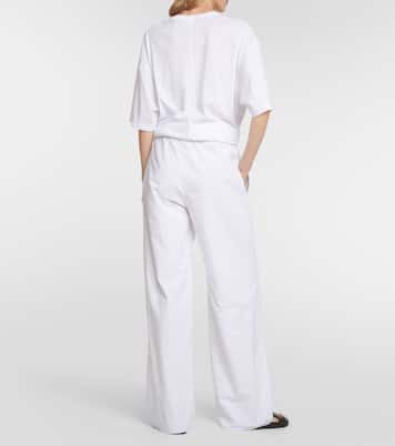 Weite Mid-Rise-Hose Jugi aus Baumwolle | The Row