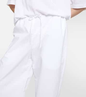 Weite Mid-Rise-Hose Jugi aus Baumwolle | The Row