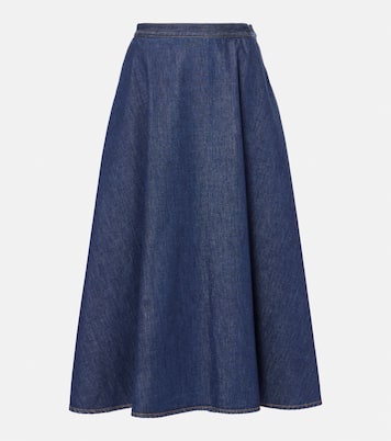 Falda midi de denim | Gucci