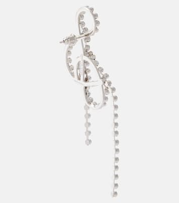 Boucles d'oreilles asymétriques à cristaux | Dries Van Noten