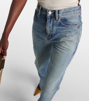 Jeans regular a vita alta | Saint Laurent