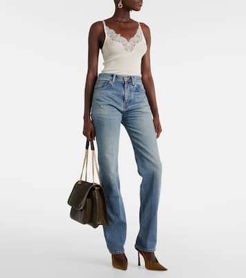 Jeans regular a vita alta | Saint Laurent