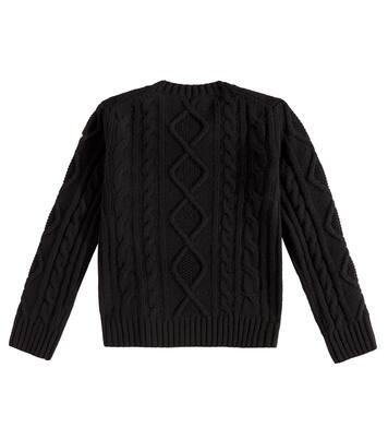 Logo virgin wool sweater | Moncler Enfant