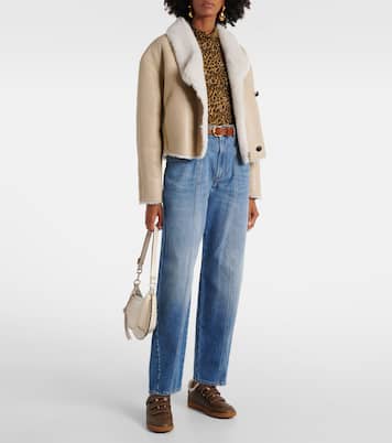 Baskets Beth en cuir et shearling | Isabel Marant