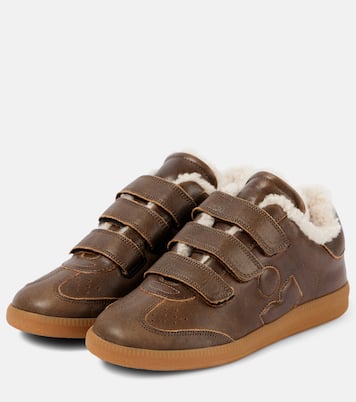 Baskets Beth en cuir et shearling | Isabel Marant