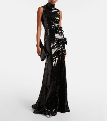 X Nicky Hilton Robe Lena mit Pailletten | Rebecca Vallance