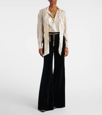 Pumps Leonie Dorsay in pelle con cristalli | Chloé