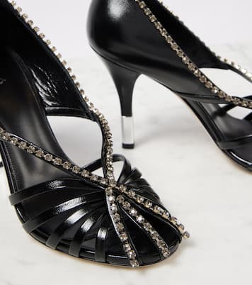 Pumps Leonie Dorsay in pelle con cristalli | Chloé