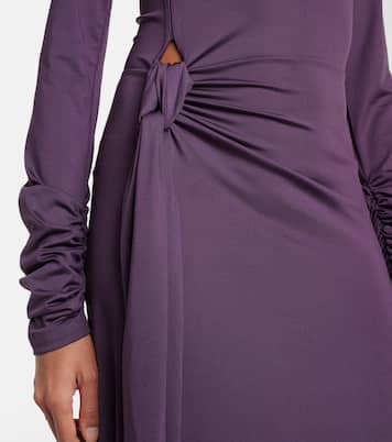 Abito lungo in jersey con cut-out | Victoria Beckham