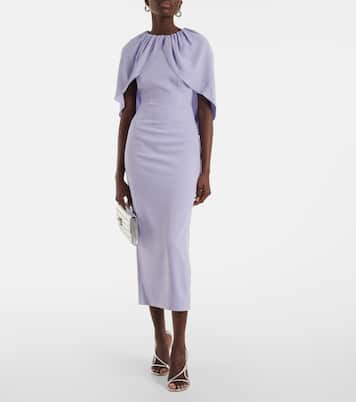 Abito midi in crêpe di raso | Roland Mouret