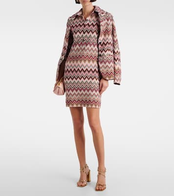 Minikleid aus Häkelstrick | Missoni