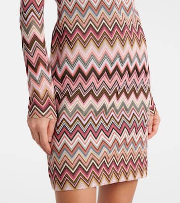 Minikleid aus Häkelstrick | Missoni