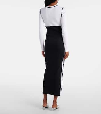 Abito lungo in jersey di misto cotone | Jean Paul Gaultier