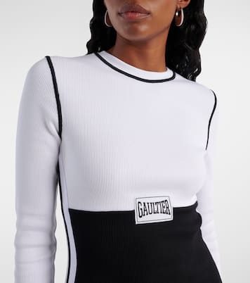 Abito lungo in jersey di misto cotone | Jean Paul Gaultier