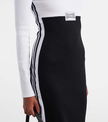 Abito lungo in jersey di misto cotone | Jean Paul Gaultier