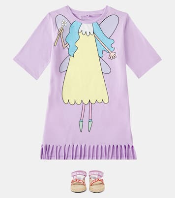 Abito in jersey di cotone con stampa | Stella McCartney Kids