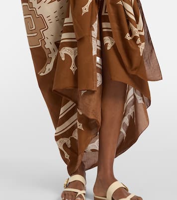 Cotton printed beach cover-up | Johanna Ortiz