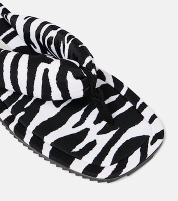 Sandalen Indie mit Zebra-Print | The Attico