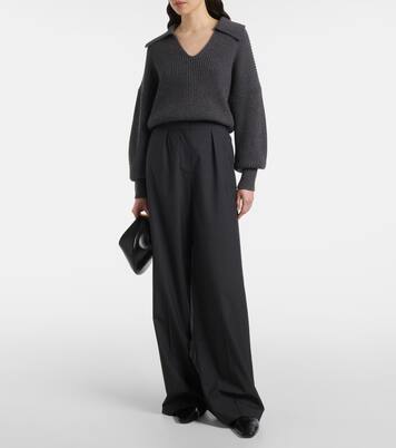 Ribbed-knit wool-blend polo sweater | Joseph