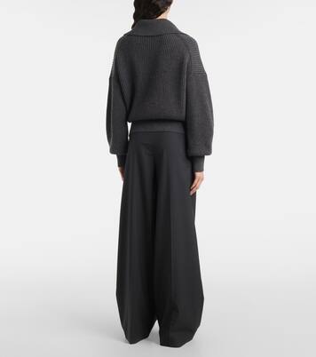 Ribbed-knit wool-blend polo sweater | Joseph
