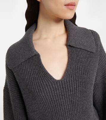 Ribbed-knit wool-blend polo sweater | Joseph